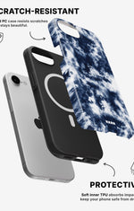 iPhone 17e Tough Case – Tie Dye Blue - View 2