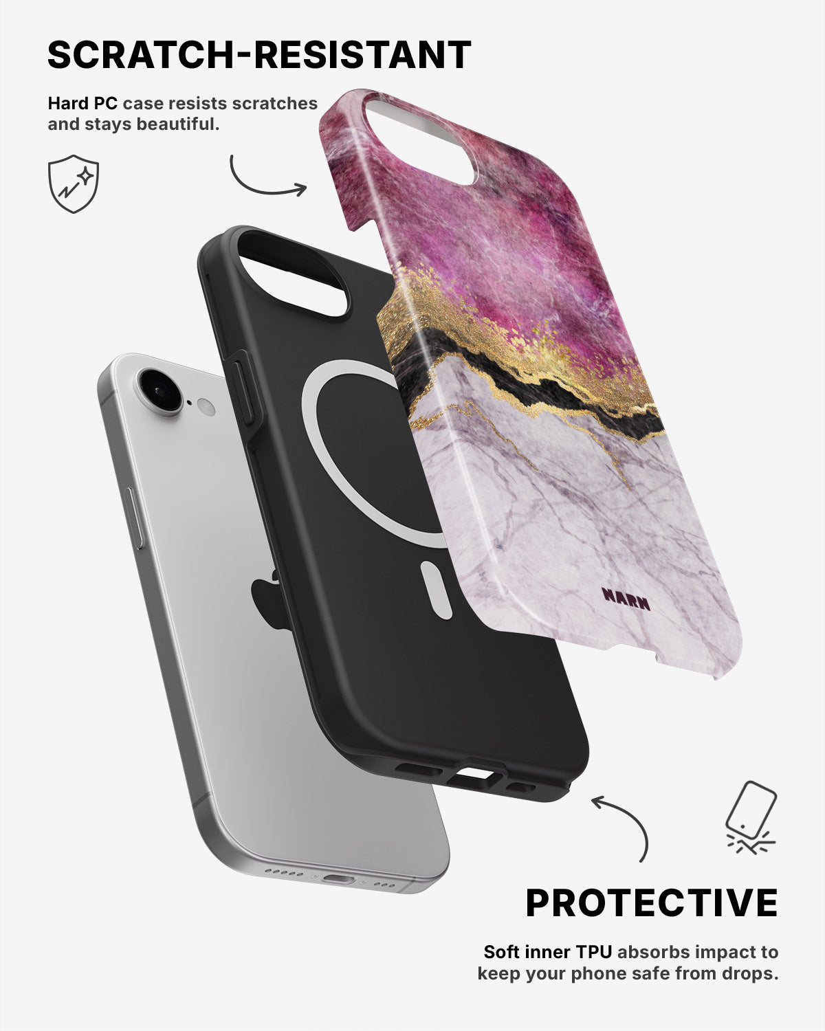 iPhone 17e Tough Case – Pink Dream - View 2