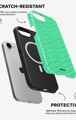 iPhone 17e Tough Case – Turquoise Snake - View 2
