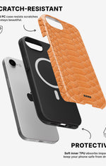 iPhone 17e Tough Case – Orange Snake - View 2