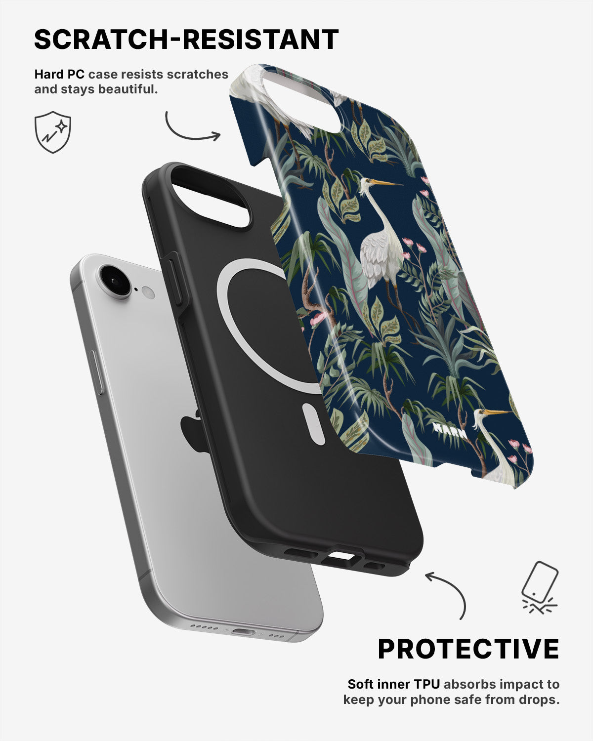 iPhone 17e Tough Case – Royal Bird - View 2
