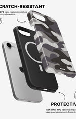 iPhone 17e Tough Case – Grey Camo - View 2