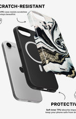 iPhone 17e Tough Case – Golden Swirl - View 2
