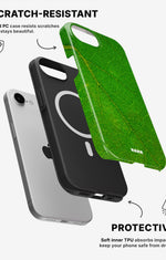 iPhone 17e Tough Case – Green Leafy - View 2