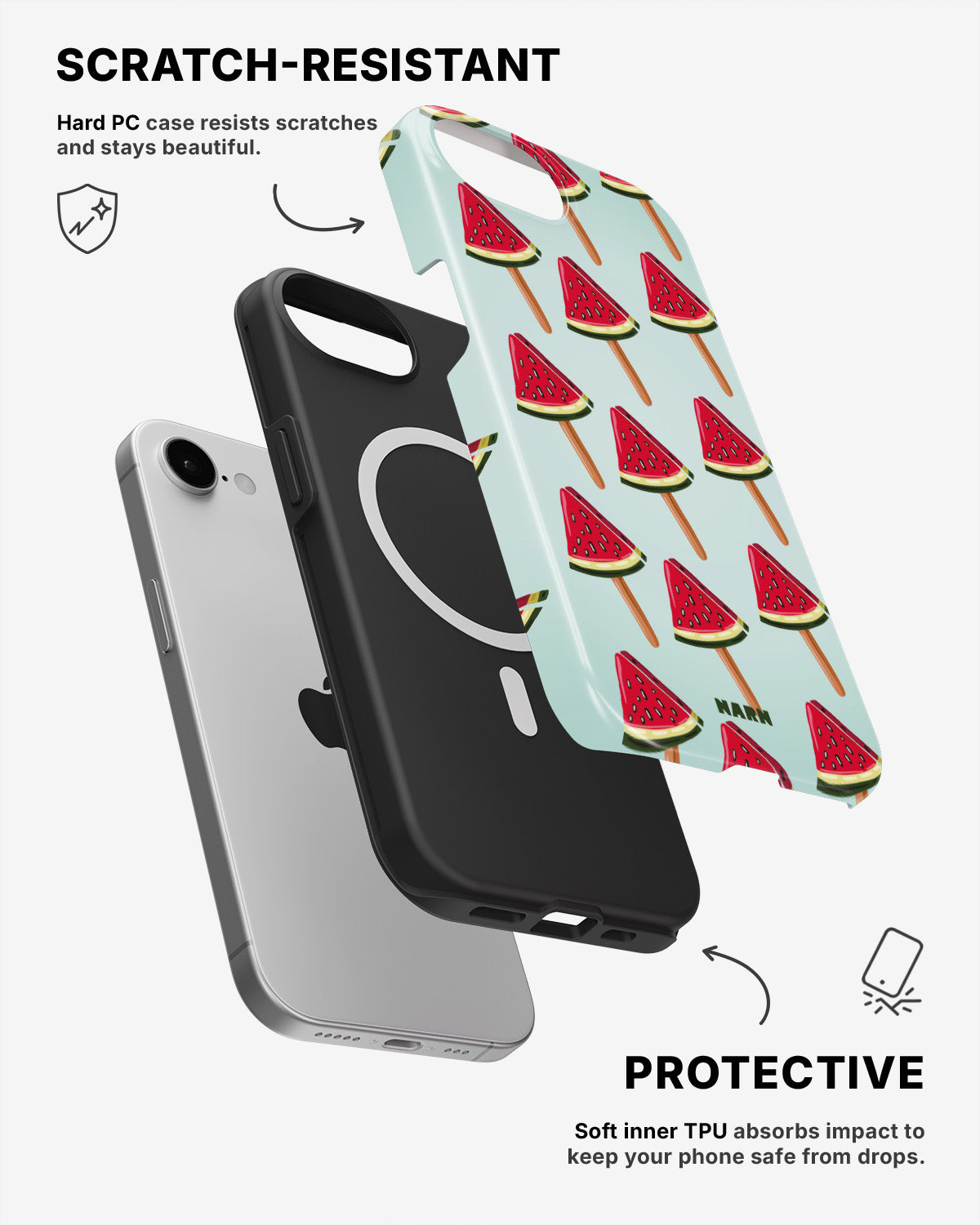 iPhone 17e Tough Case – Watermelon Bliss - View 2