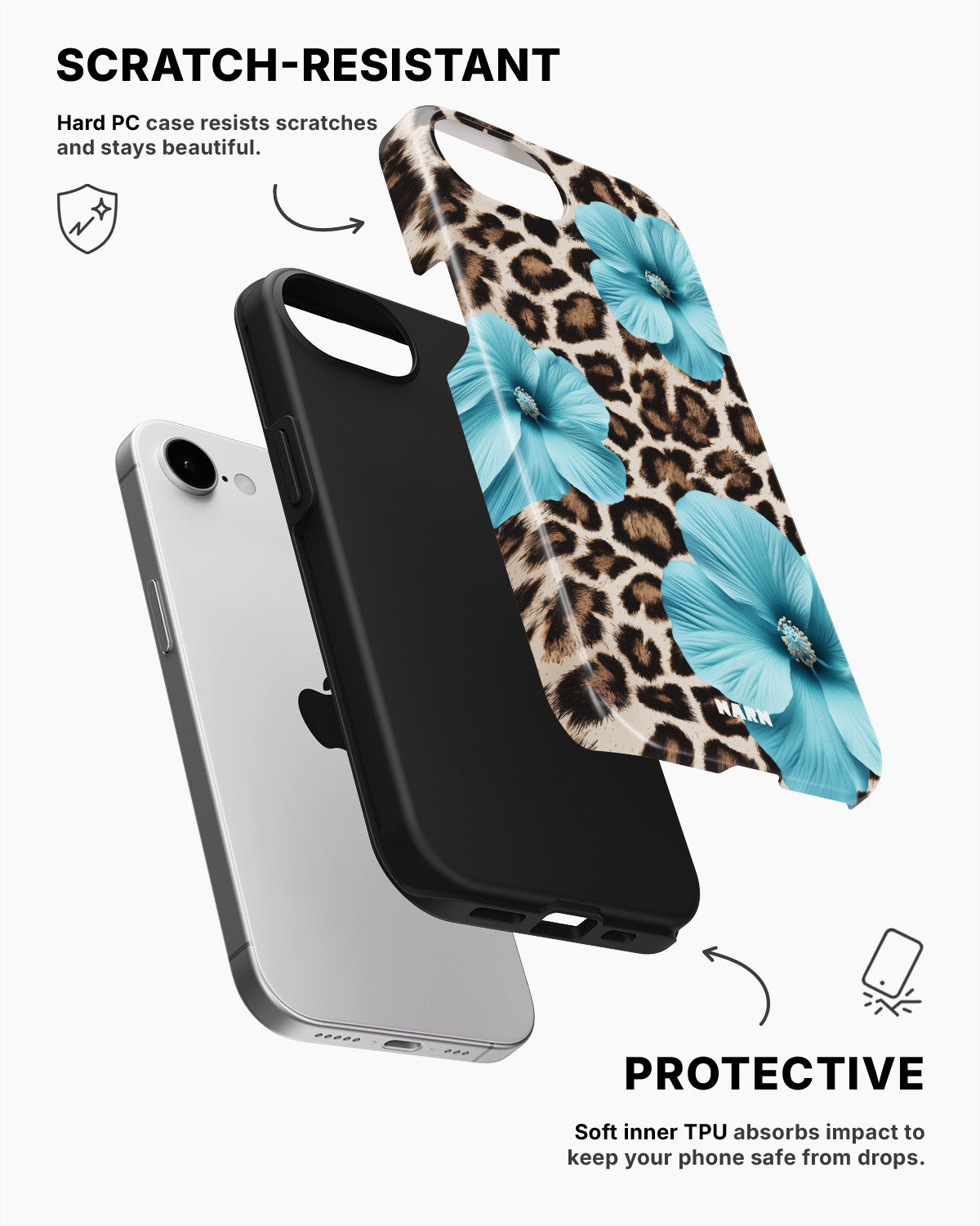 iPhone 17e Tough Case – Blooming Jungle - View 2