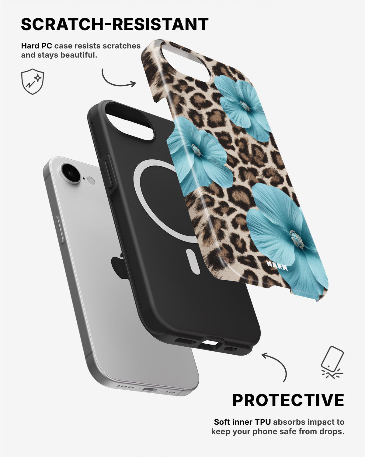 iPhone 17e Tough Case – Blooming Jungle - View 2