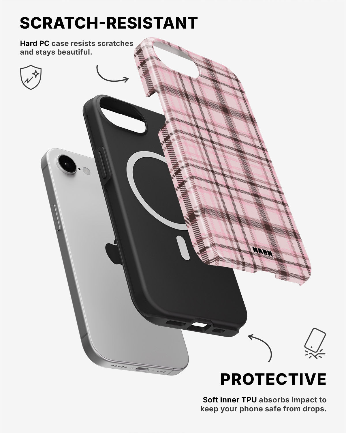 iPhone 17e Tough Case – Plaid Skirt - View 2