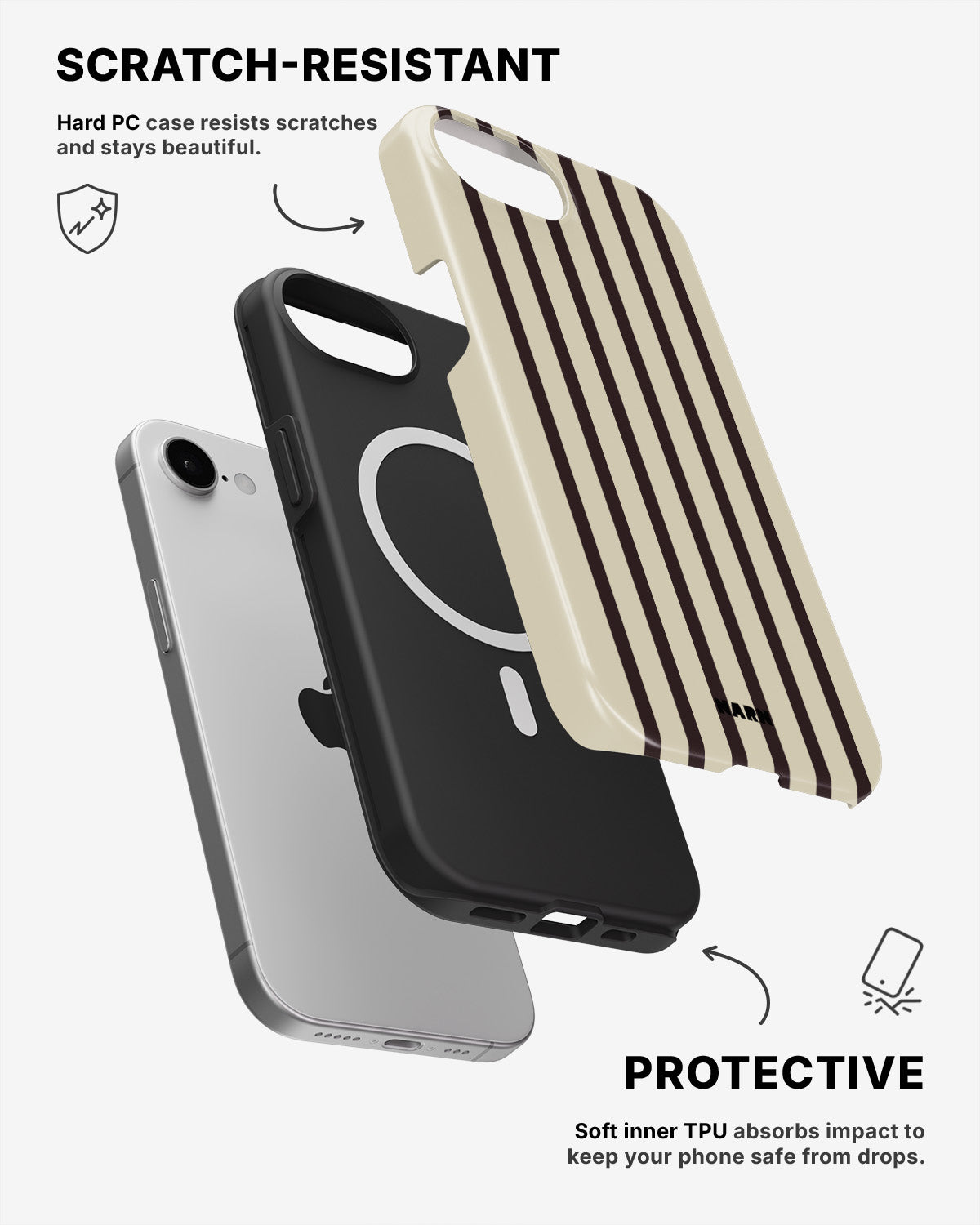iPhone 17e Tough Case – Class Lines - View 2