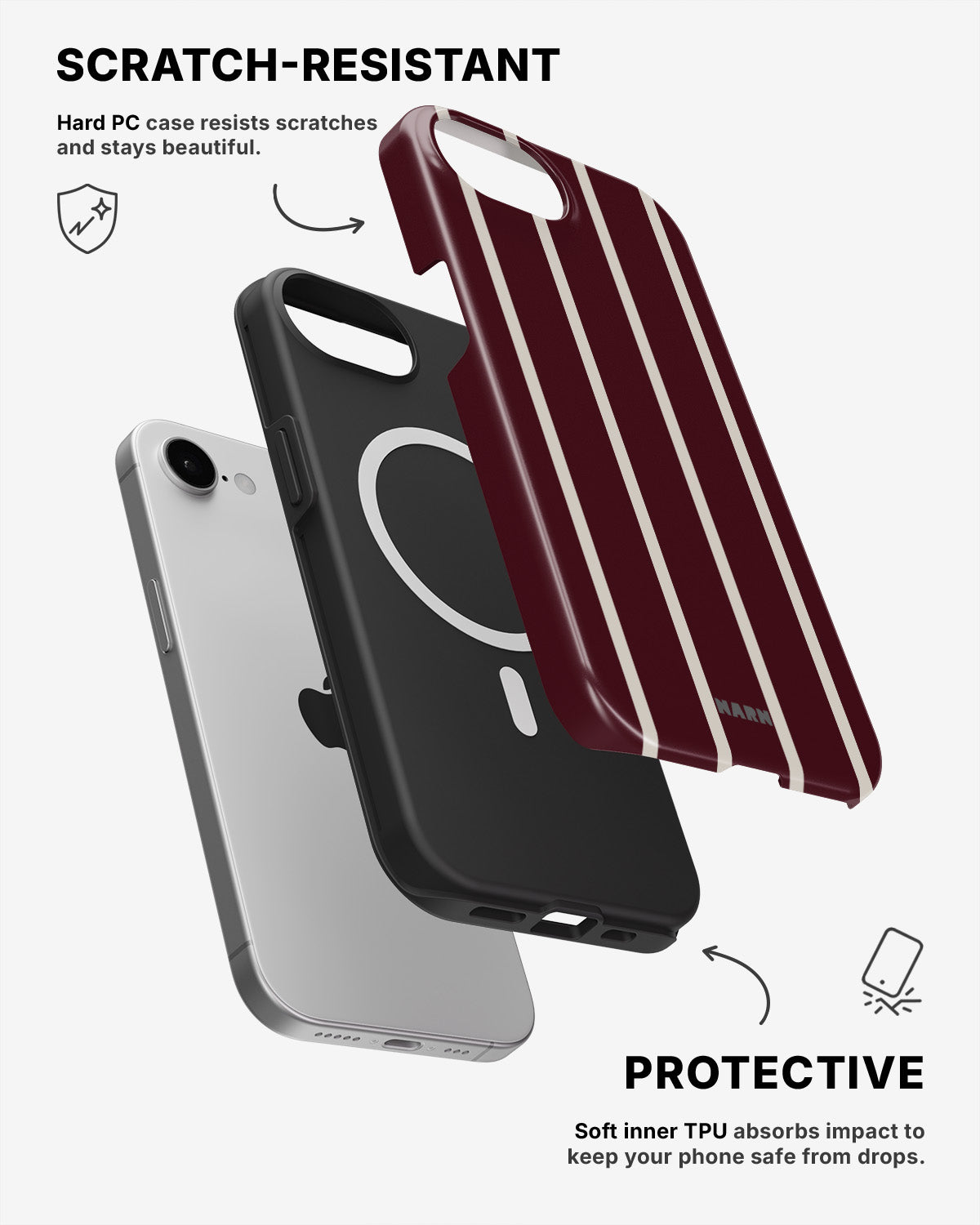 iPhone 17e Tough Case – Rouge - View 2