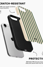 iPhone 17e Tough Case – Evergreen Stripe - View 2