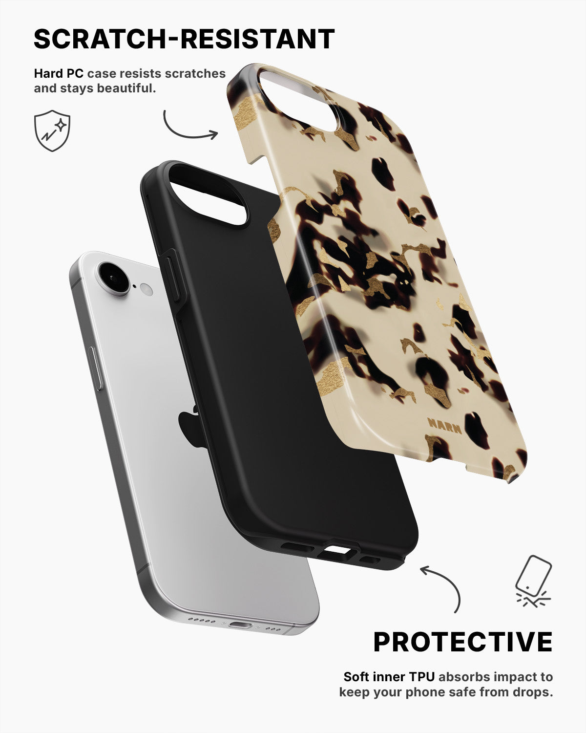 iPhone 17e Tough Case – Golden Tortoise - View 2