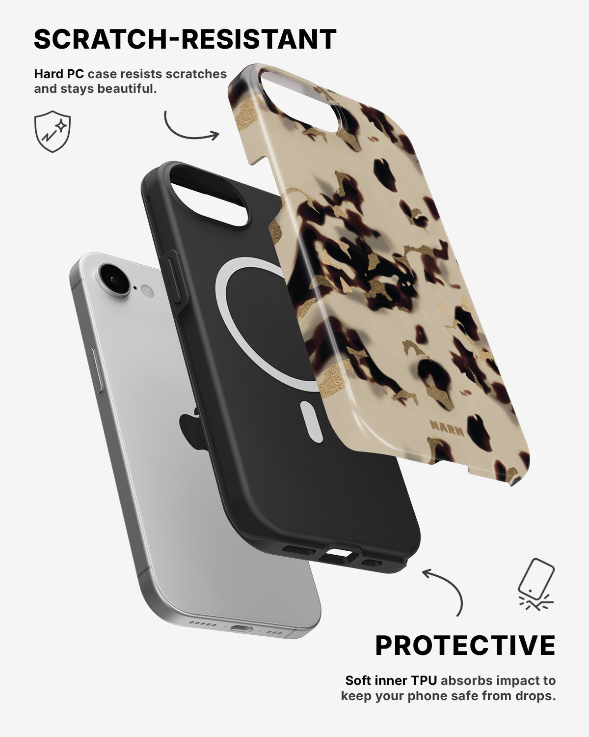 iPhone 17e Tough Case – Golden Tortoise - View 2