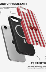 iPhone 17e Tough Case – Cherry Stripes - View 2