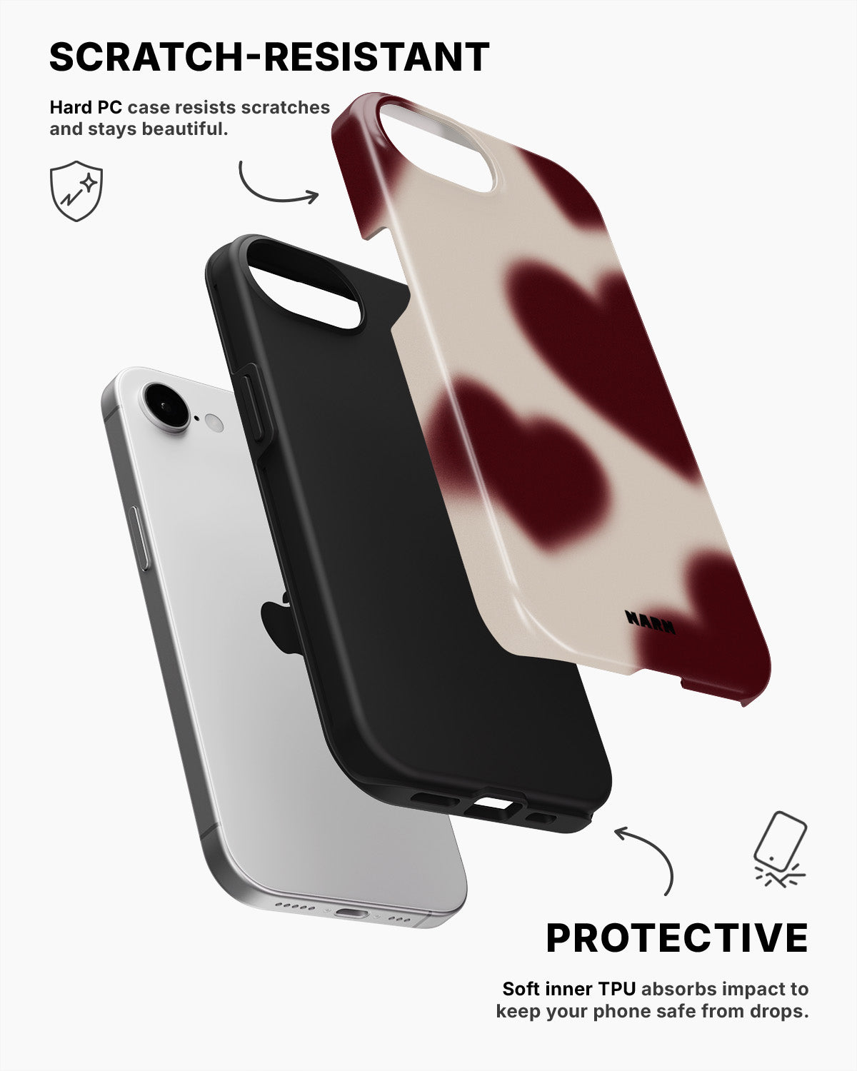 iPhone 17e Tough Case – Heartbeat - View 2