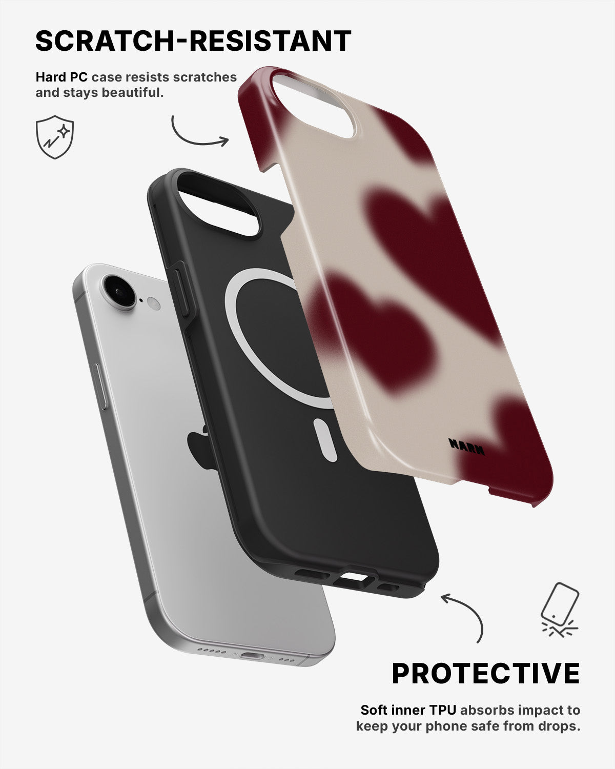 iPhone 17e Tough Case – Heartbeat - View 2
