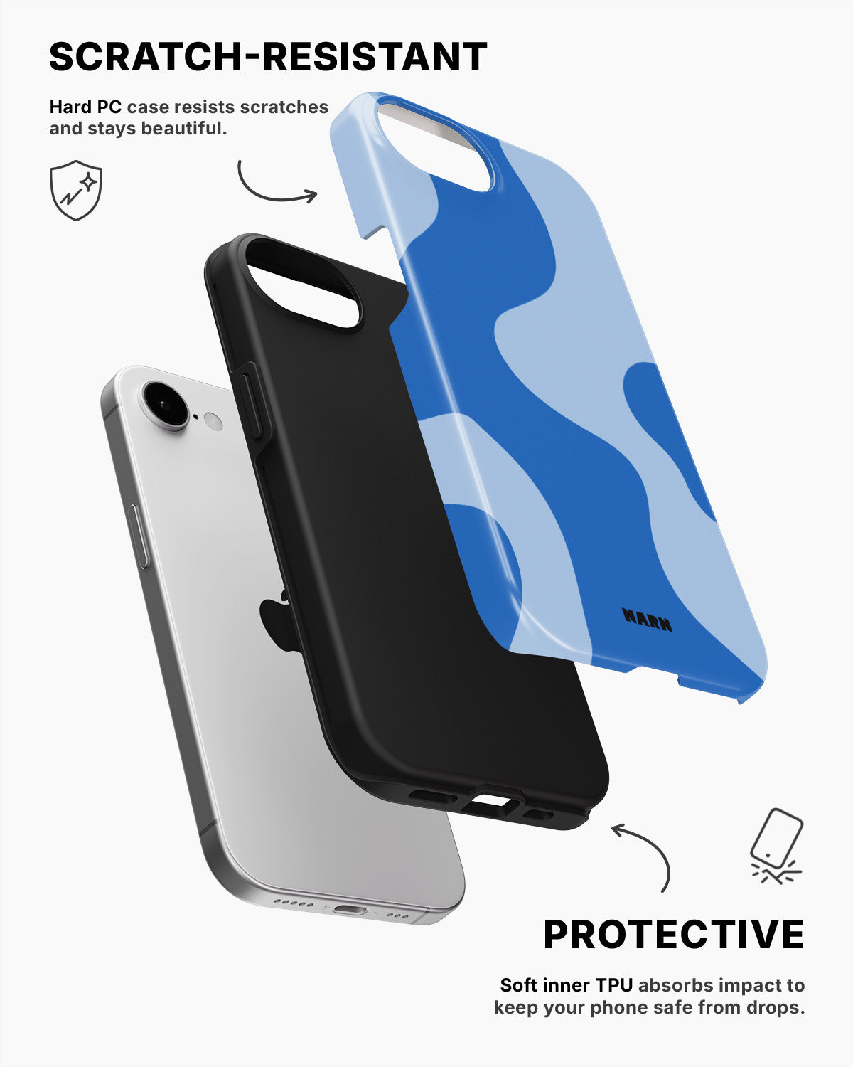 iPhone 17e Tough Case – Calm Tide - View 2