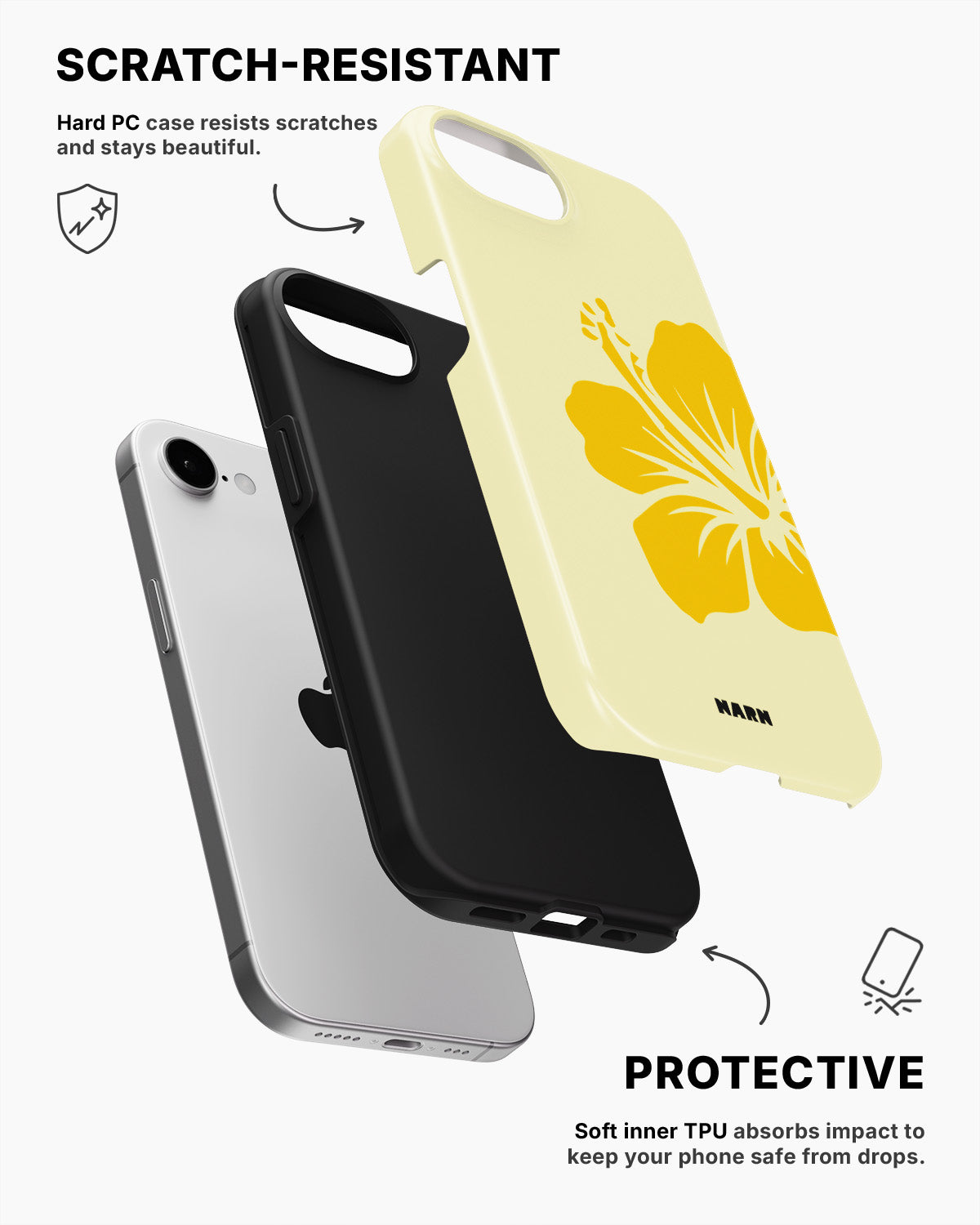 iPhone 17e Tough Case – Golden Bloom - View 2