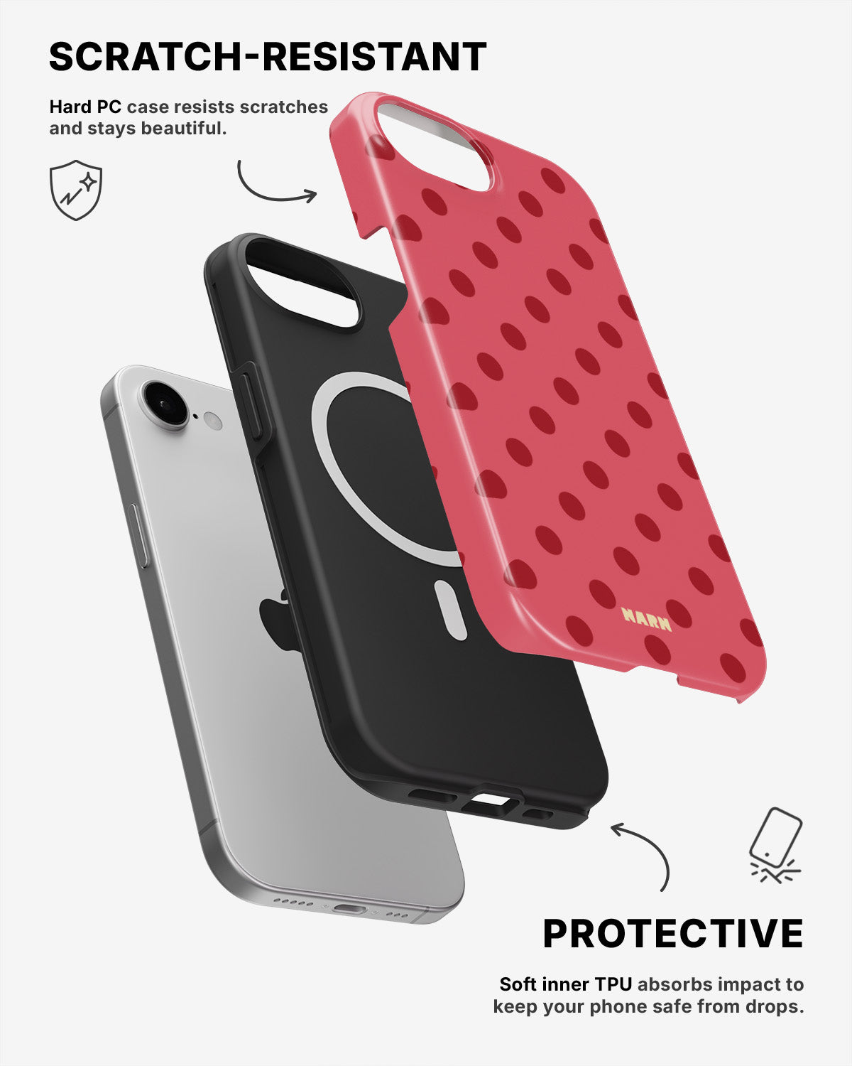 iPhone 17e Tough Case – Strawberry - View 2