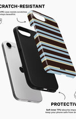 iPhone 17e Tough Case – Latte Lines - View 2