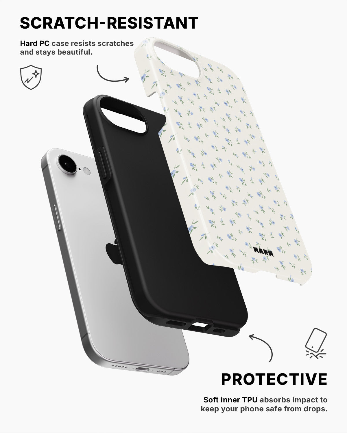 iPhone 17e Tough Case – Wild Petals - View 2