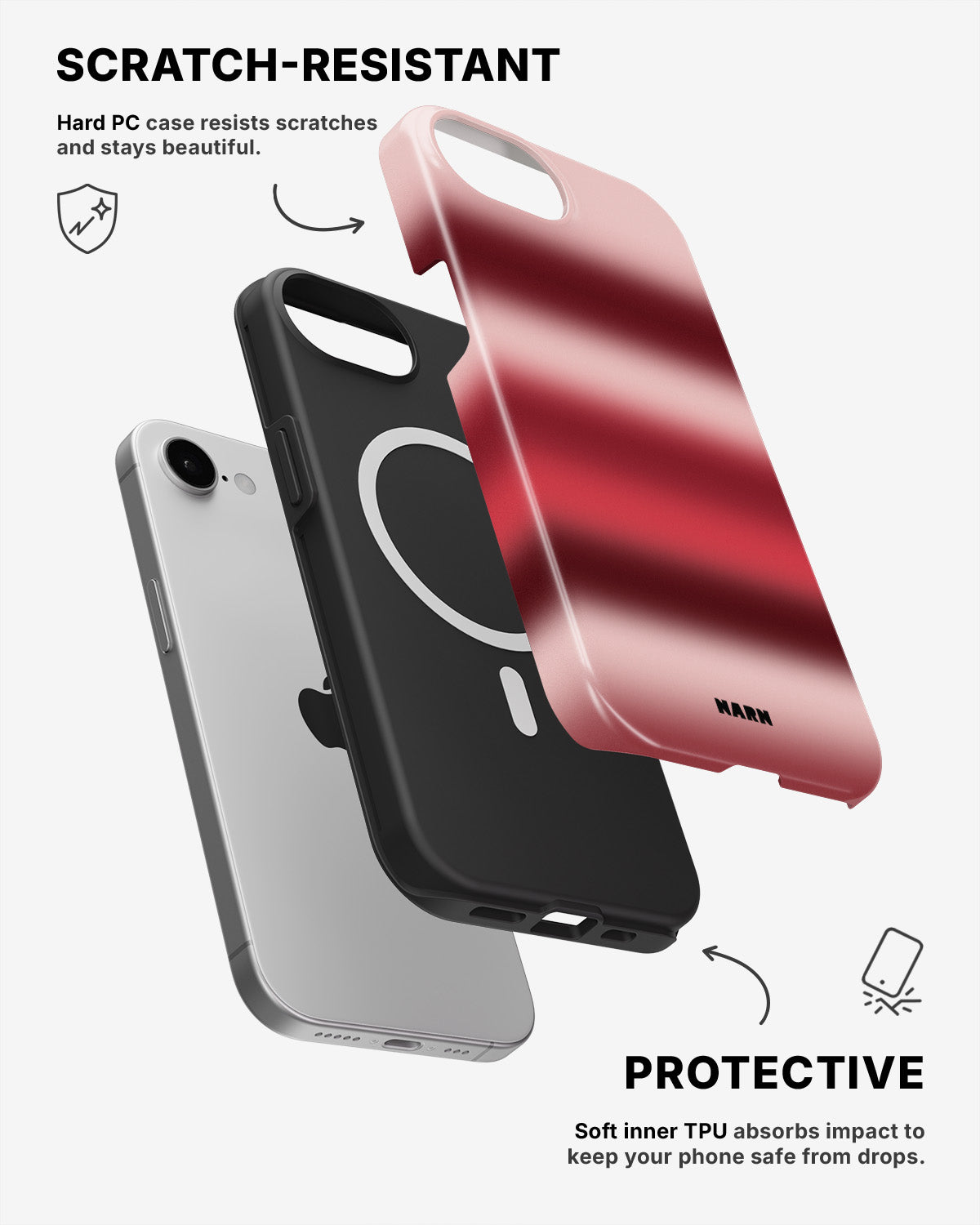 iPhone 17e Tough Case – Cherry - View 2