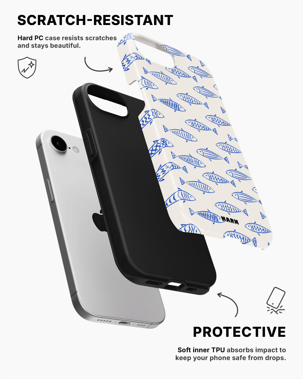 iPhone 17e Tough Case – Blue Catch - View 2
