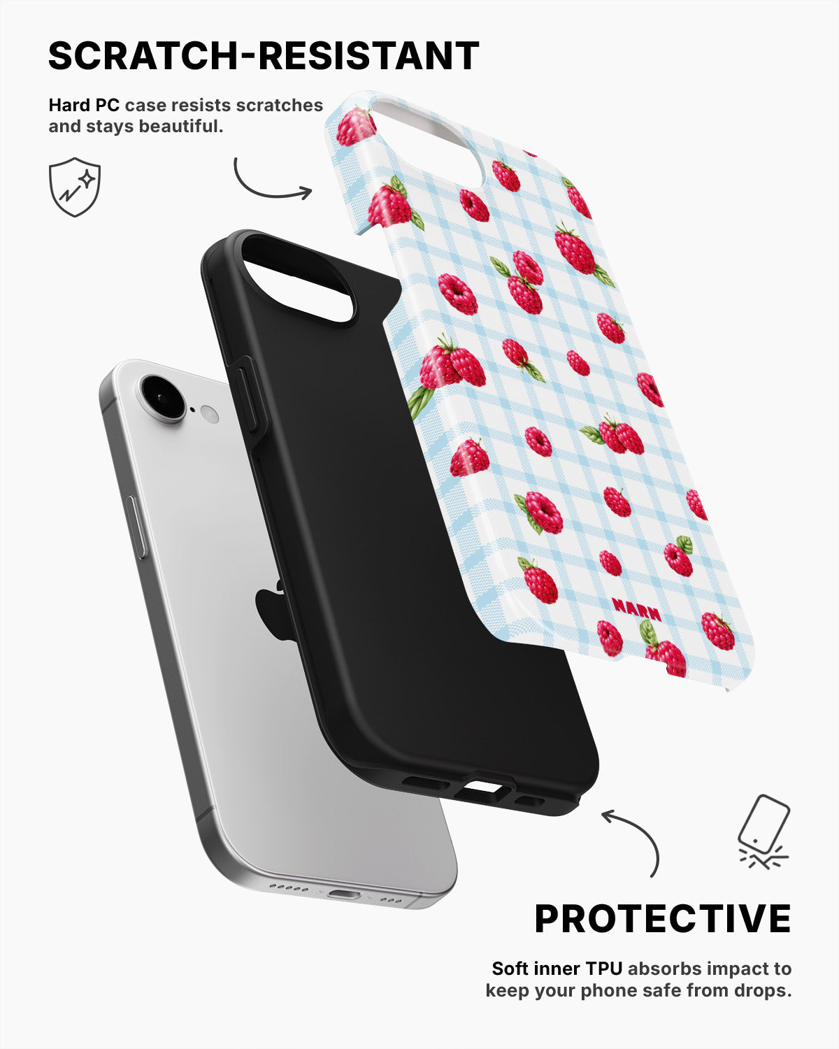 iPhone 17e Tough Case – Berry Basket - View 2