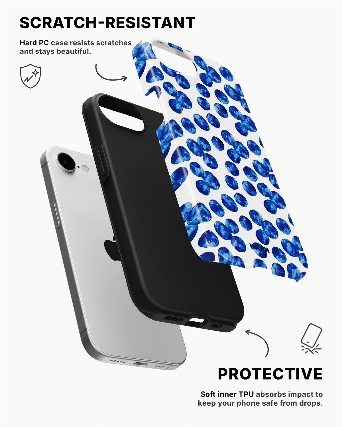 iPhone 17e Tough Case – Blue Pick - View 2