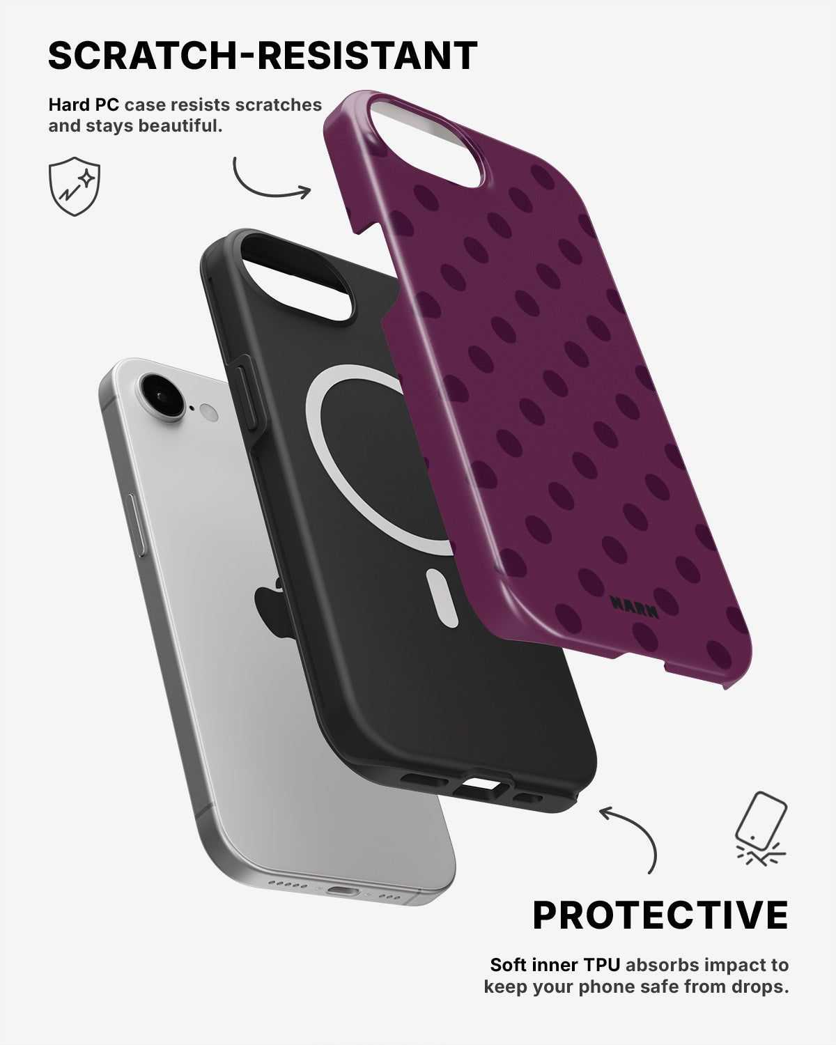 iPhone 17e Tough Case – Plum - View 2