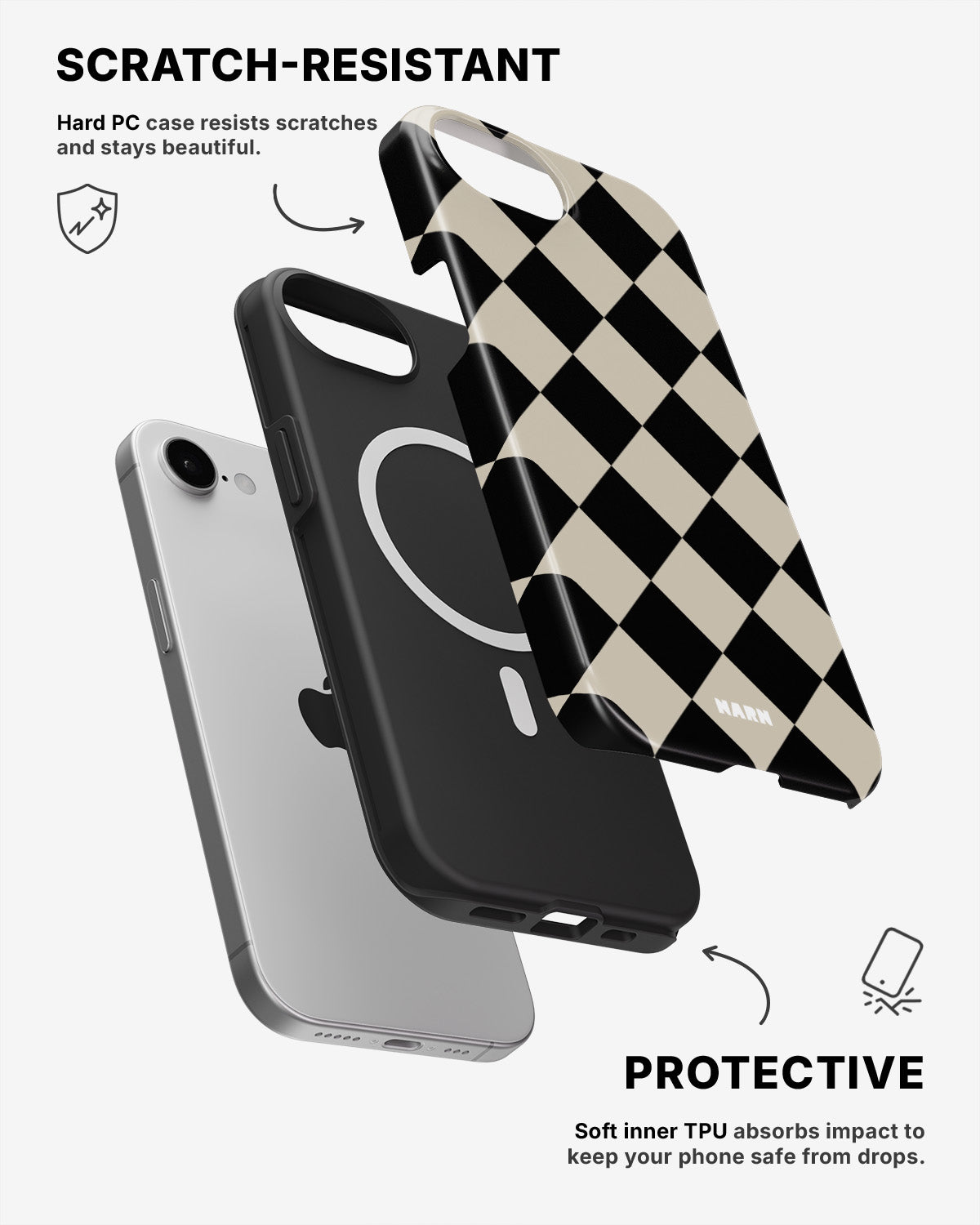 iPhone 17e Tough Case – Checkmate - View 2