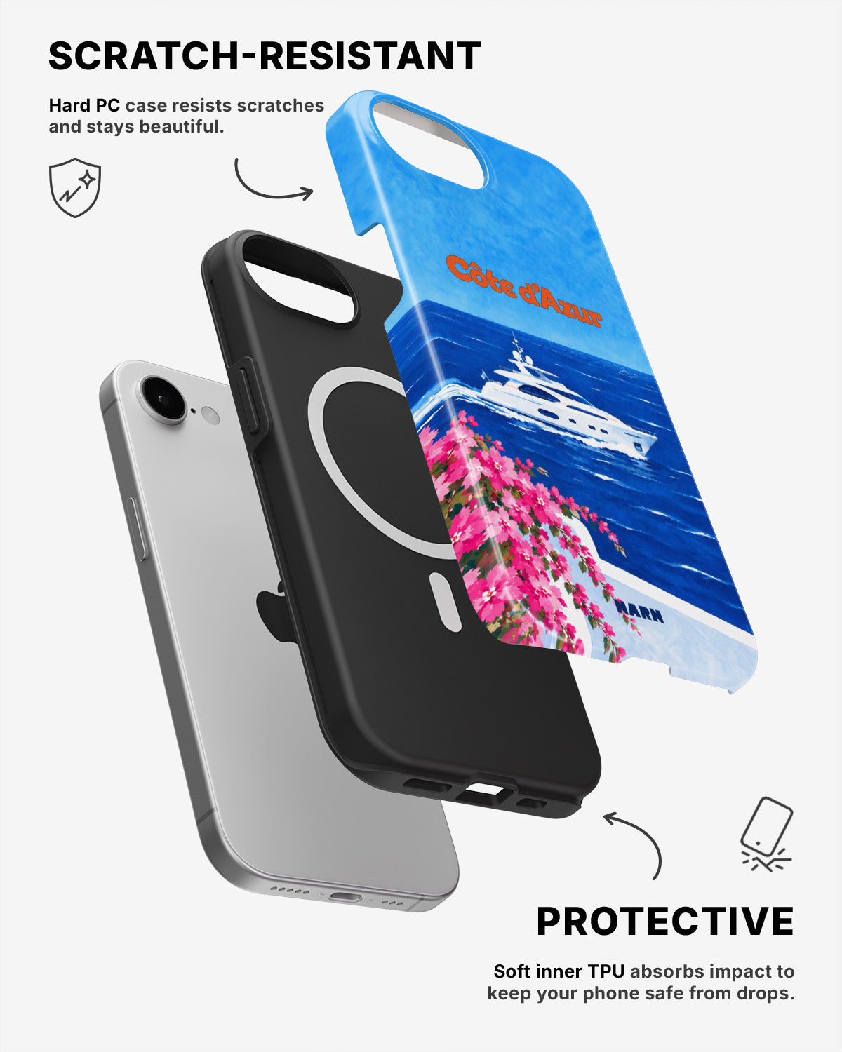 iPhone 17e Tough Case – Cap Bleu - View 2