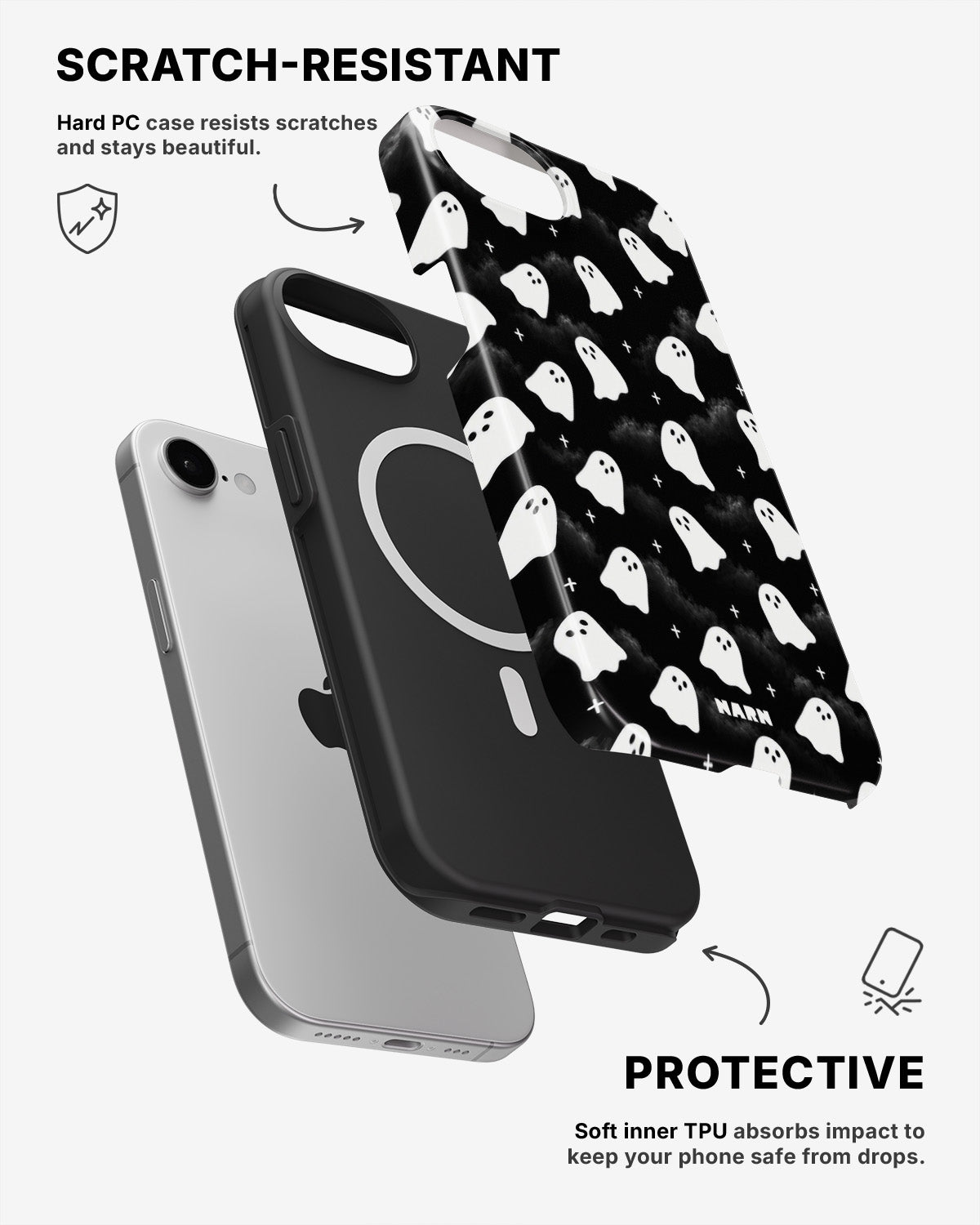 iPhone 17e Tough Case – Ghosted - View 2