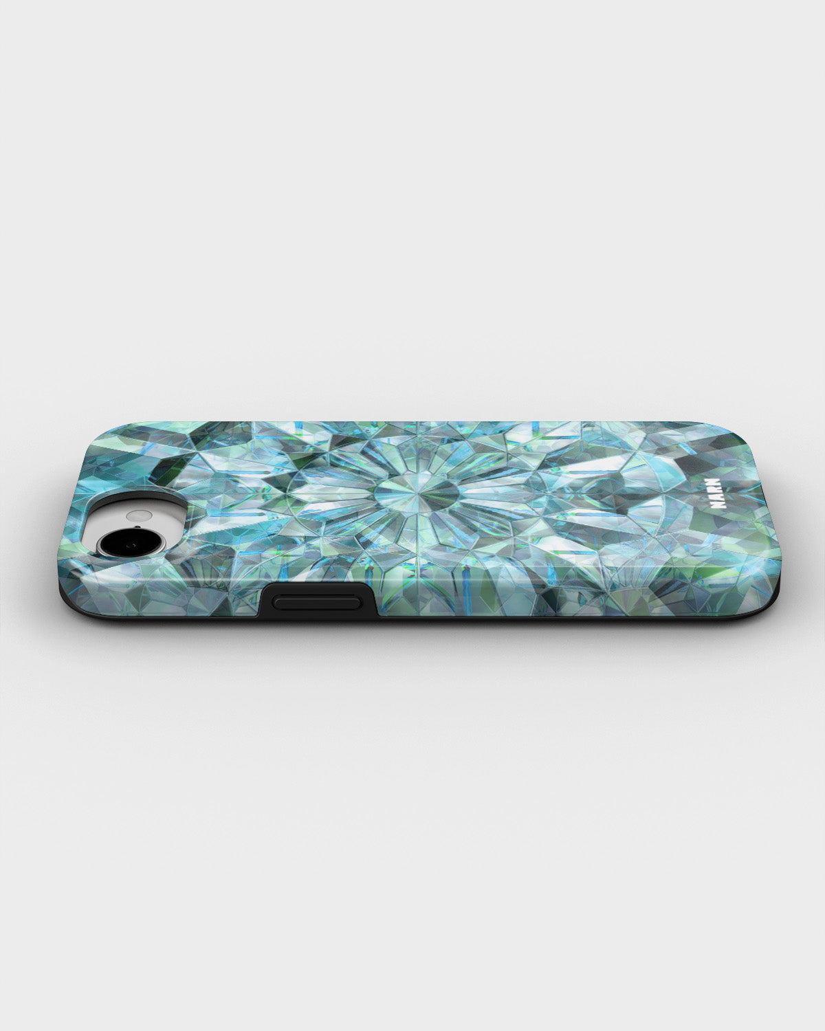 iPhone 17e Tough Case – Green Crystals - View 3
