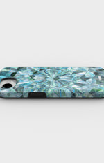 iPhone 17e Tough Case – Green Crystals - View 3
