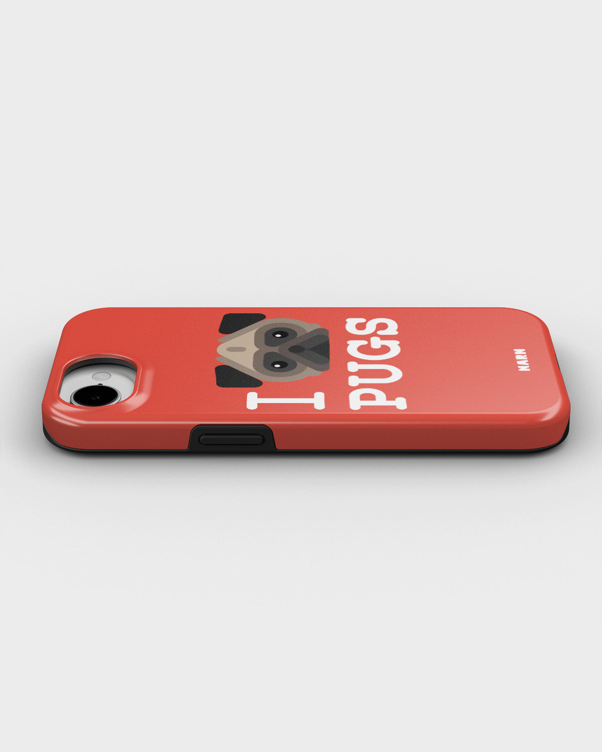 iPhone 17e Tough Case – I Love Pugs - View 3