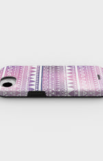 iPhone 17e Tough Case – Purple Aztec - View 3