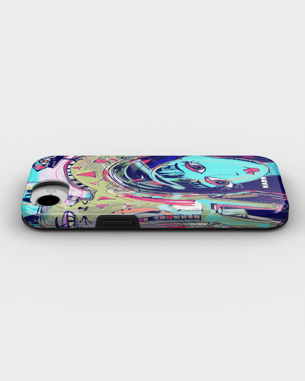 iPhone 17e Tough Case – Abstract Cat - View 3