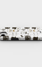 iPhone 17e Tough Case – Cartoon Cats - View 3