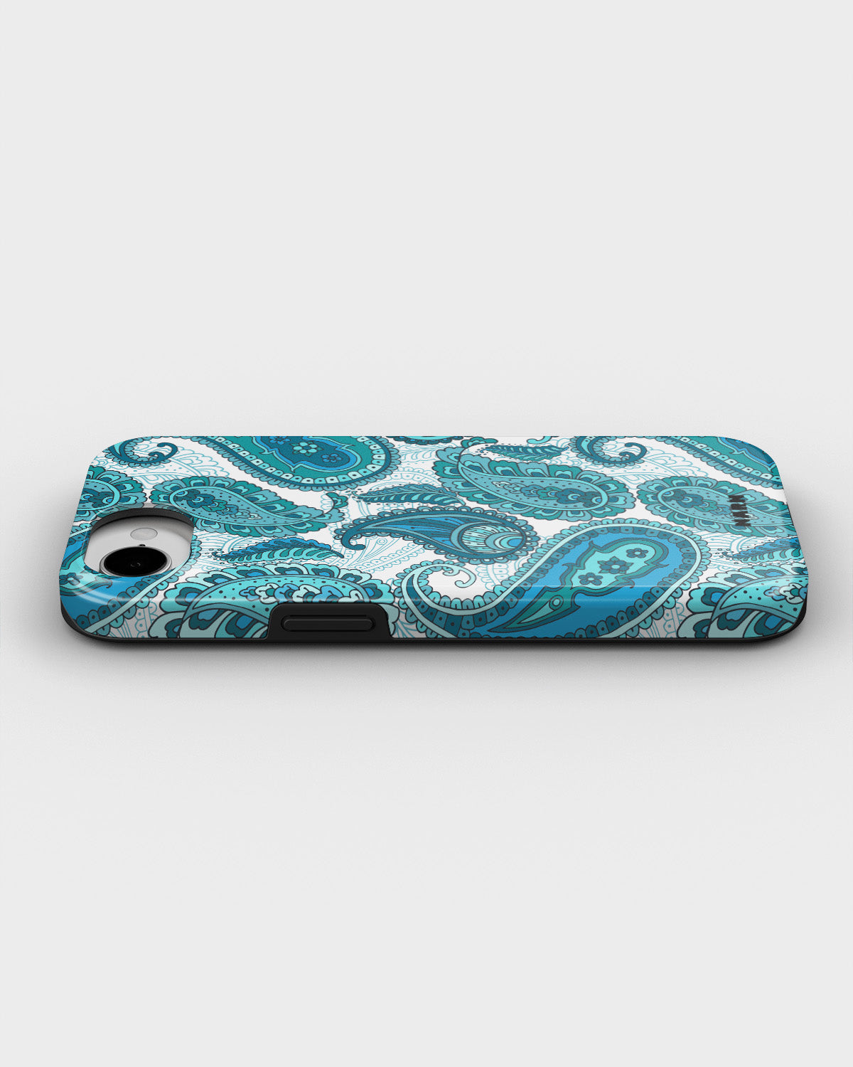 iPhone 17e Tough Case – Turquoise Paisley - View 3