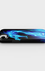 iPhone 17e Tough Case – Blue Flames Dragon - View 3