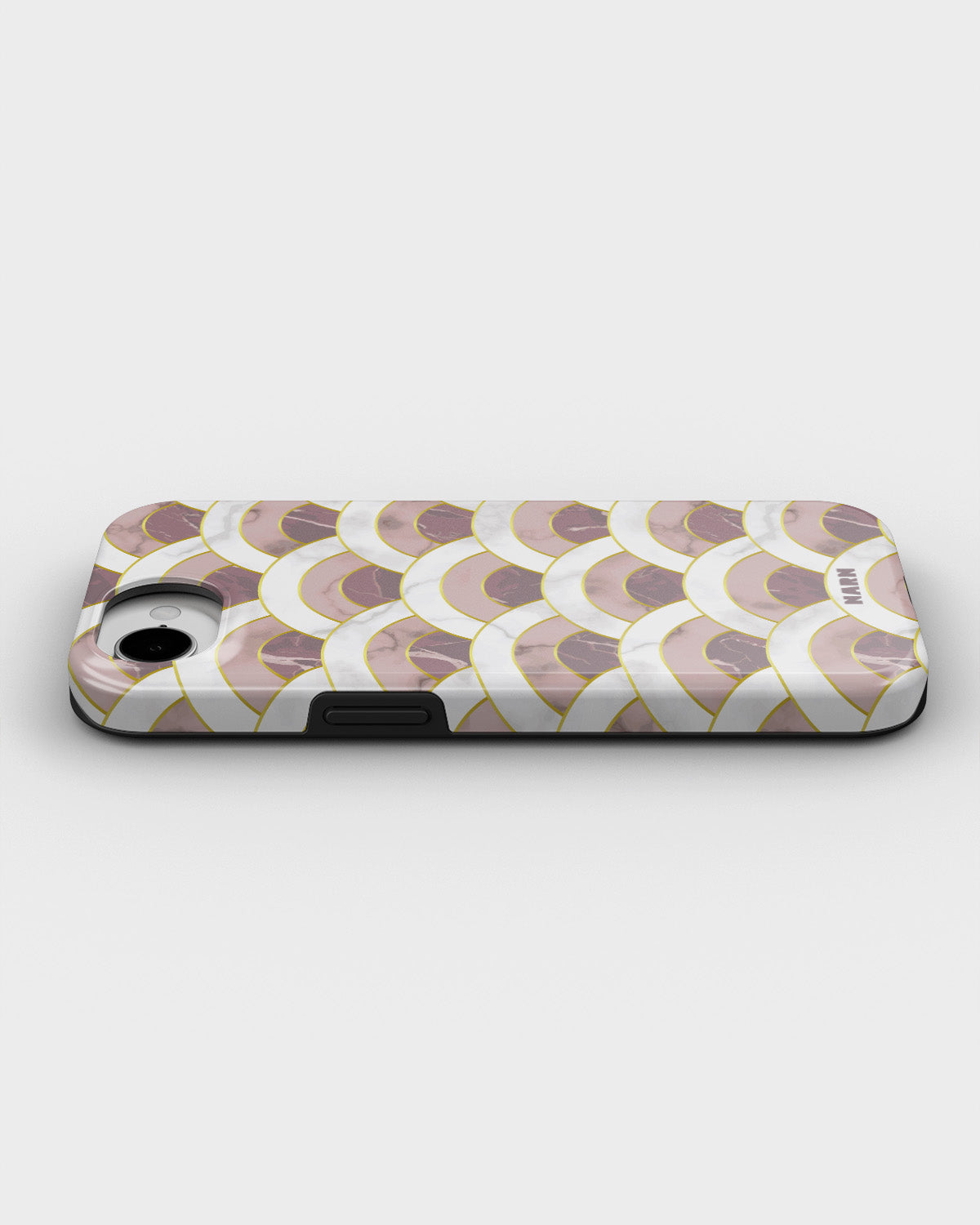 iPhone 17e Tough Case – Pink Marble Waves - View 3