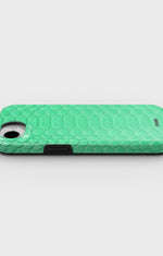 iPhone 17e Tough Case – Turquoise Snake - View 3