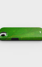 iPhone 17e Tough Case – Green Leafy - View 3