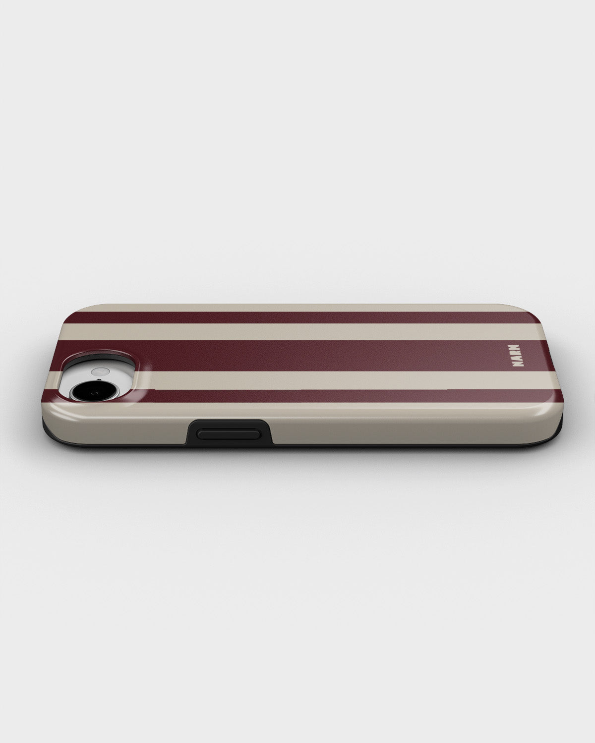 iPhone 17e Tough Case – Bordeaux Stripe - View 3