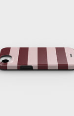 iPhone 17e Tough Case – Cranberry Stripe - View 3