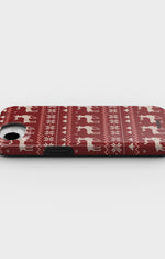 iPhone 17e Tough Case – Reindeer Knit - View 3