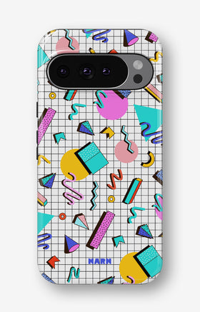 Google Pixel 10 Tough Case – 80s Memphis - View 1