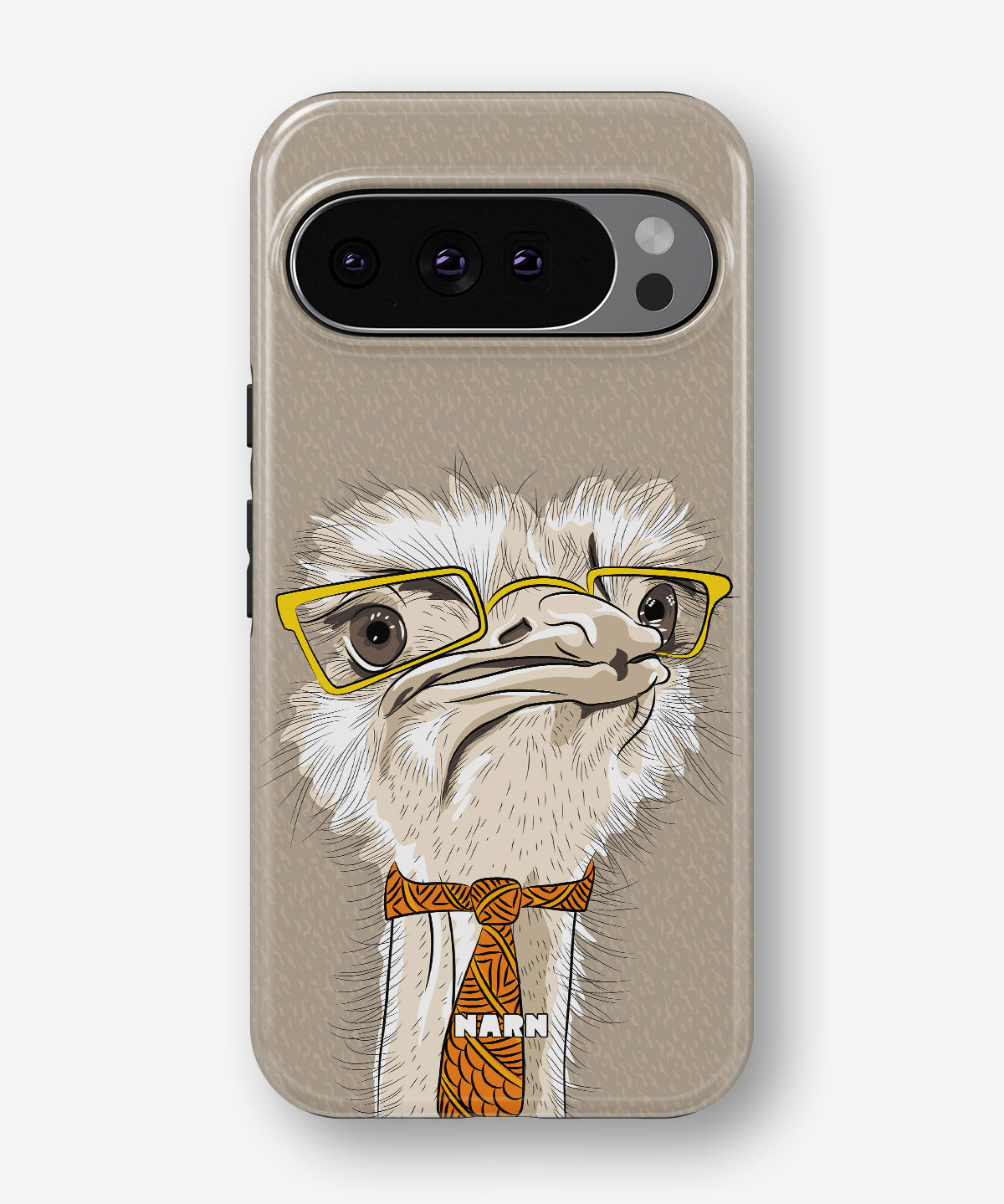Google Pixel 10 Tough Case – Hipster Ostrich - View 1
