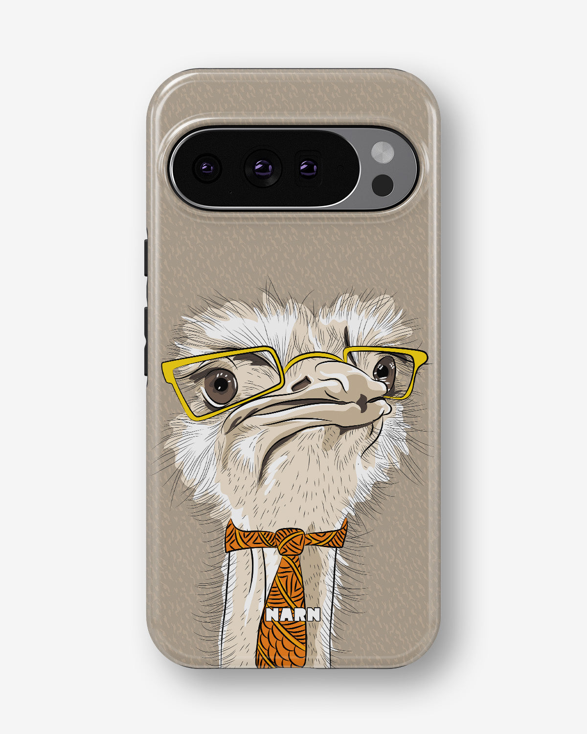 Google Pixel 10 Tough Case – Hipster Ostrich - View 1